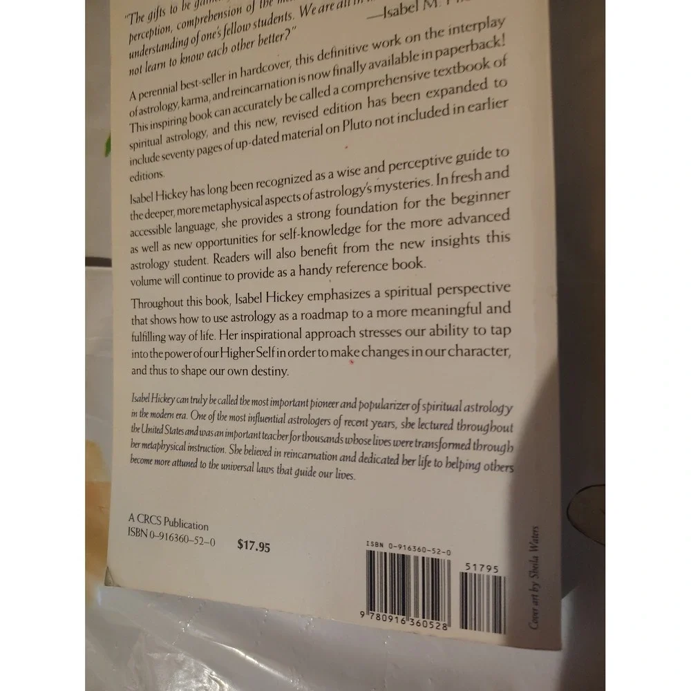 Astrology A Cosmic Science Isabel M Hickey Spiritual Astrology Textbook Book